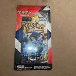 Pokemon TCG Cosmic Eclipse Chilling Reign 2 Booster Blister Pack Jirachi Pin New - Image 1