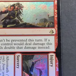 MTG - 1x Insult Injury - NM - Pre-Release Foil - Amonkhet - Magic The Gathering - Image 4