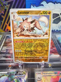Lycanroc 085/159 Reverse Holo Rare Pokemon TCG S&V Journey Together - Image 1