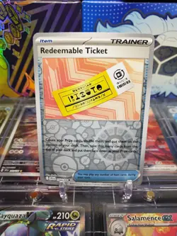 Redeemable Ticket 156/159 Reverse Holo Uncommon Pokemon TCG S&V Journey Together - Image 1
