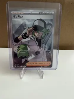 Pokemon N's Plan 163/086 Sv: Black Bolt Ultra Rare Holo Trainer English - Image 1