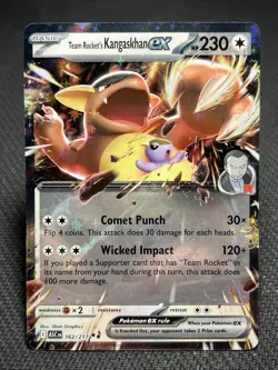 Team Rocket's Kangaskhan EX Double Rare 162/217 Pokemon Ascended Heroes TCG - Image 1