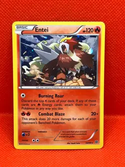 Pokemon Tcg Entei 14/98 Cosmos Holo Ancient Origins - Image 1