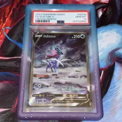 SUICUNE V PSA 10 #GG38 FULL ART 2023 POKEMON SWORD & SHIELD CROWN ZENITH - Image 2