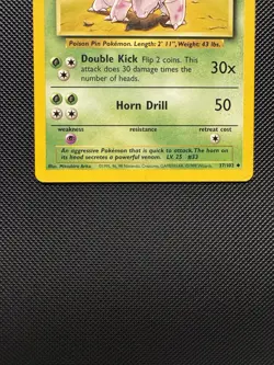 Pokemon TCG Nidorino 37/102 Base Set Uncommon LP 1999 WoTC Unlimited - Image 4