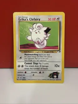 Pokemon TCG Erika's Clefairy Gym Heroes 25/132 Unlimited Rare - Image 1