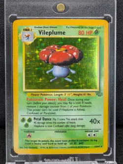 1999 Pokemon Jungle Vileplume 15/64 HOLO MP - Image 1