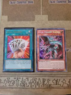 YUGIOH ROYAL STRAIGHT SLASHER SECRET + ROYAL STRAIGHT BLCR ULTRA 1ST ED NM - Image 1