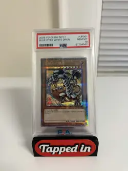 2025 YU-GI-OH! NYC1 #JP001 BLUE-EYES WHITE DRAGON PSA 10 - Image 1