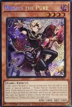 Moderately Played, English Yu Gi Oh Medius the Pure - DUAD-ENSP1 - Secret Rare - - Image 1