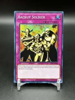 Yugioh Backup Soldier PSV-EN028 Super Rare 25th Anniversary NM - Image 1