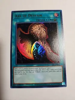 Yu-Gi-Oh! TCG Axe of Despair Spell Ruler 25th Anniversary Ultra Rare NM - Image 2