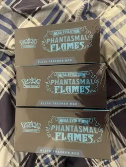 3x Pokemon TCG Phantasmal Flames Elite Trainer Box ETB New & Sealed - Image 5
