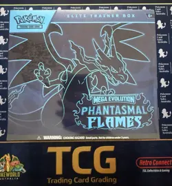 Pokemon TCG: Mega Evolution Phantasmal Flames Elite Trainer Box ETB- SEALED - Image 1