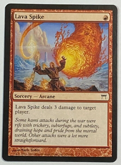 MTG - 1x Lava Spike - Champions of Kamigawa - NM - Red - Magic Vintage 2004 - Image 1