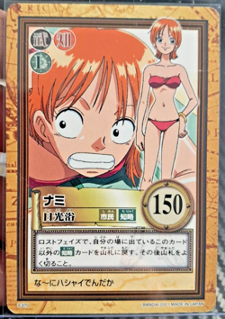 BANDAI One Piece Hyper Battle NAMI SCARCE C370 EARLY CARD VINTAGE LUFFY CREW - Image 1