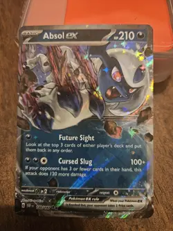 Absol EX 135/197 Holo Ultra Rare Obsidian Flames Pokemon Card - Image 1