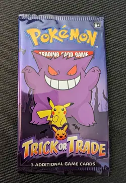 Pokemon 2022 Trick or Trade 3 Card Mini Booster Pack-Halloween Gengar Pikachu - Image 1