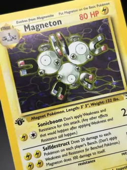 MAGNETON Pokemon Card - WOTC - 1st Edition - Fossil - 11/62 - HOLO - NM (A) - Image 5