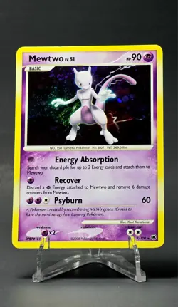 Pokemon TCG Mewtwo Holo Rare Card Majestic Dawn 2008, 9/100, Dawn (MP) - Image 1