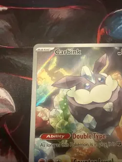 Carbink 242/217 ASC CN Holo Rare Rock Type Pokemon Nintendo Card - Image 2