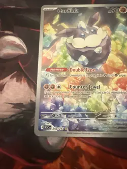 Carbink 242/217 ASC CN Holo Rare Rock Type Pokemon Nintendo Card - Image 5