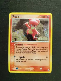 Magby 58/92 | EX Legend Maker | Reverse Holo | Stamped | Pokemon Card | NM - Image 1