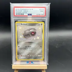 Pokemon Beldum SV30/SV94 Hidden Fates: Shiny Vault Holo PSA 9 Mint - Image 1