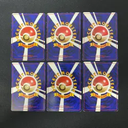 Base Set 1996 Normal Card Set of 6 Japanese Pokemon Card Old Back s007430 - Image 2