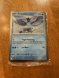 Articuno 032/159 Holiday Calendar 2025 SEALED Festive STAMP Promo Pokemon TCG - Image 1