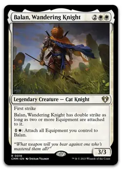Balan, Wandering Knight #16 (LP) Commander Masters CMM Magic MTG - Image 1