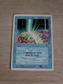 Magic The Gathering 3rd Edition Revised Braingeyser MP-LP OC526 - Image 1