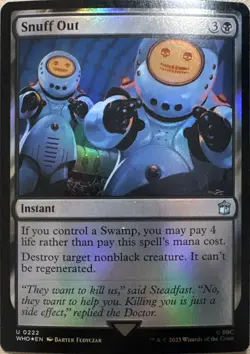 Snuff Out Holo U Universes Beyond: Doctor Who 222 NM - Image 1