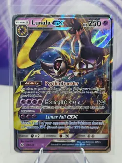 Pokemon TCG Lunala GX Sun & Moon 66/149 Holo Ultra Rare HP - Image 1