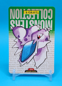 Pokemon Card Japanese - Nidoran No. 032 - Bandai Carddass - Green - Image 2