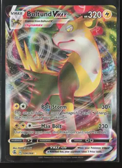 Boltund VMAX Ultra Rare SWSH08: Fusion Strike 104/264 NM Pokemon Card - Image 1