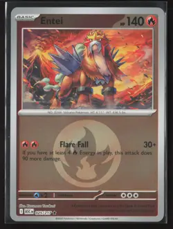 Entei Rare ME: Ascended Heroes 025/217 NM Pokemon Card Reverse Holo - Image 1