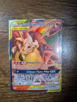 Pokemon TCG Charizard & Braixen GX Holo Ultra Rare Full Art 22/236 LP - Image 1