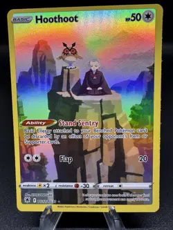 Pokemon TCG Hoothoot TG12/TG30 Astral Radiance Trainer Gallery - HP/Damaged - Image 1