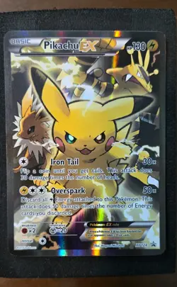 Pikachu EX Full Art Promo Holo Pokemon Card XY124 XY - Image 1