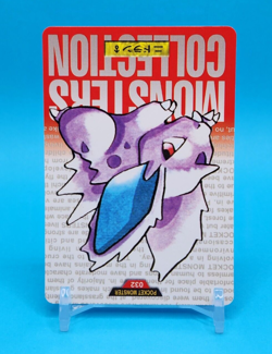 Pokemon Card Japanese - Nidoran No. 032 - Bandai Carddass - Red - Image 2
