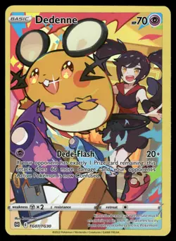 Dedenne TG07/TG30 Holo Brilliant Stars Trainer Gallery Pokemon Holo NM - Image 1