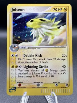 2003 Pokemon EX Jolteon Holo Sandstorm 6/100 DAMAGED *READ* - Image 1