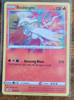 Reshiram 17/72 - Pokemon Shining Fates Amazing Rare - Holo - Image 1