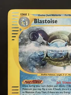2002 Pokemon Expedition Base Set Blastoise Holo 4/165 Rare Vintage E-Reader - Image 2