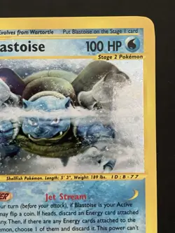 2002 Pokemon Expedition Base Set Blastoise Holo 4/165 Rare Vintage E-Reader - Image 3