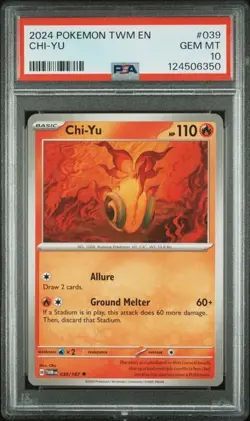 PSA 10 - 2024 POKEMON TWM EN-TWILIGHT MASQUERADE 039 CHI-YU | POP 3 | Oke - Image 1
