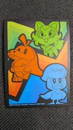Pokemon Paldea Evolved - Sprigatito Quaxly Fuecoco - One Pack Fresh Sleeve - Image 1