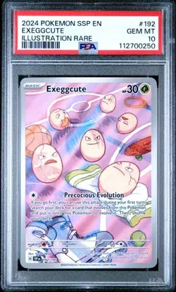 PSA 10 - 2024 POKEMON SSP EN-SURGING SPARKS 192 EXEGGCUTE | RARE ILLUSTRATION - Image 1