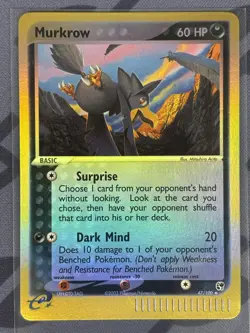 Pokemon TCG - Murkrow 47/100 Reverse Holo - Lightly Played/MP - Sandstorm 2003 - Image 1
